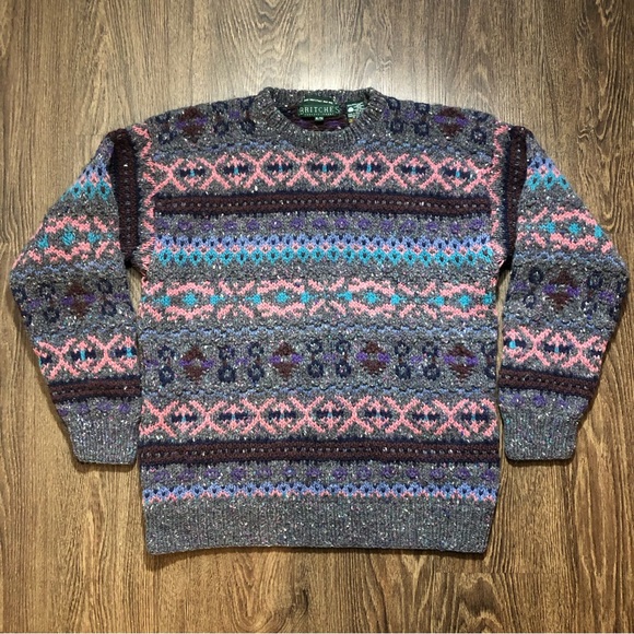 Vintage Britches Hand Knit Wool Sweater - Picture 5 of 16